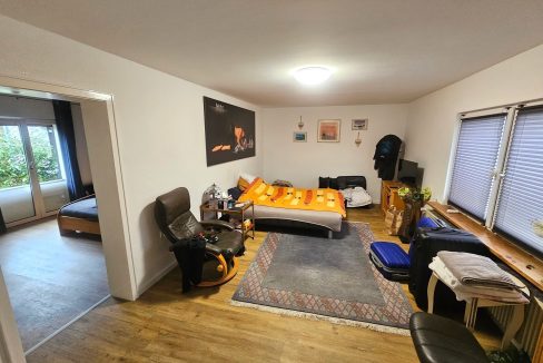 Wohn-/Schlafzimmer (linke Haushälfte)