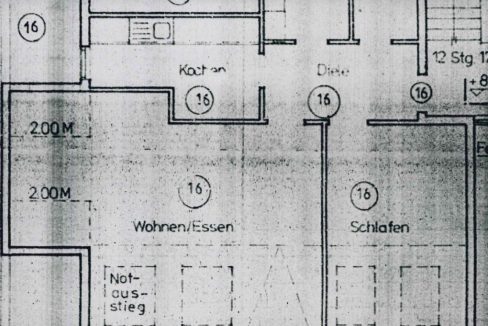 Grundrissskizze WE16