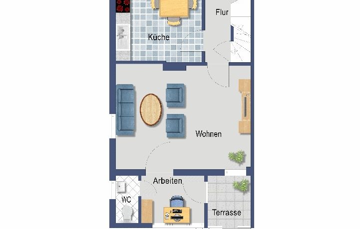 Schematischer Grundriss EG