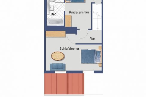 Schematischer Grundriss OG