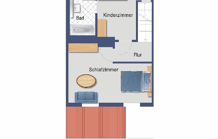 Schematischer Grundriss OG