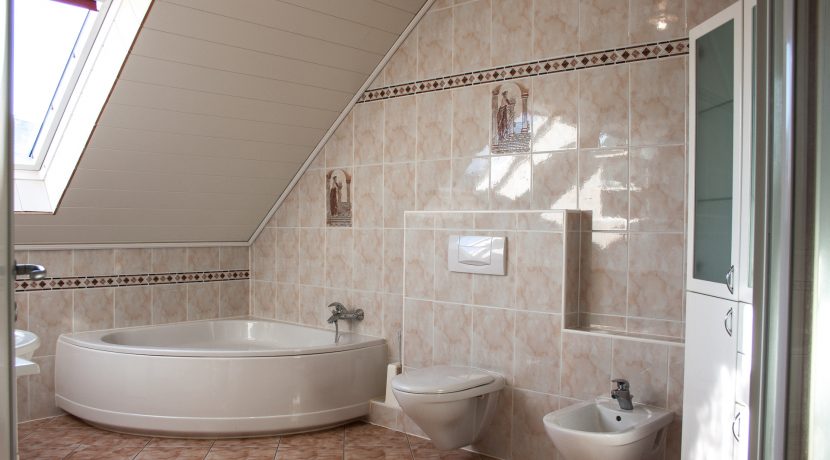 Badezimmer im OG mit Badewanne und Dusche