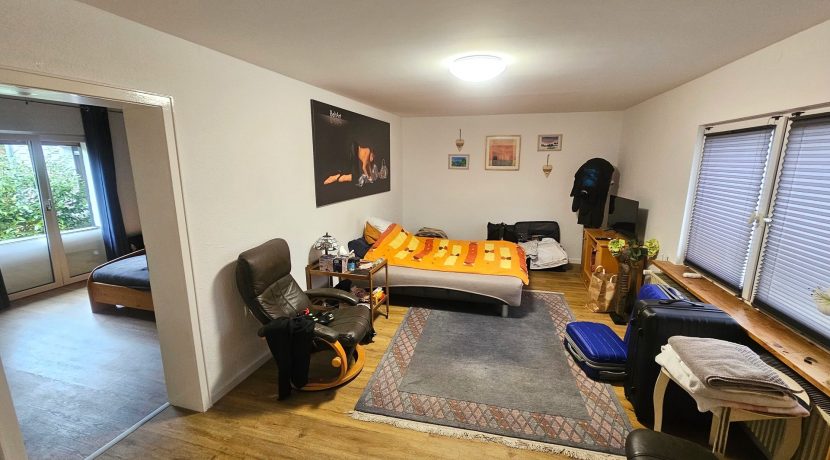 Wohn-/Schlafzimmer (linke Haushälfte)