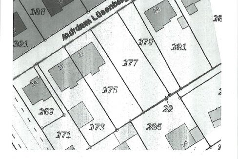 Lageplan Flurstück 177 u. 179