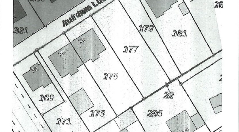 Lageplan Flurstück 177 u. 179